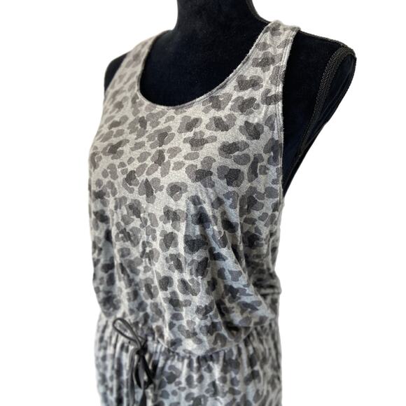 aerie Gray Animal Print Sleeveless Jumpsuit - Women's Size S - Picture 2 of 5